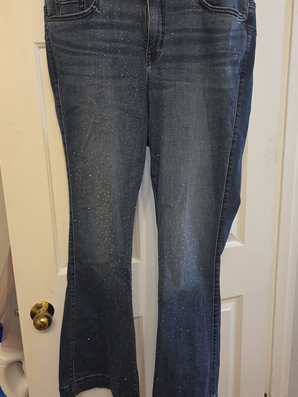 torrid Dark Blue Rhinestone Bootcut Jeans